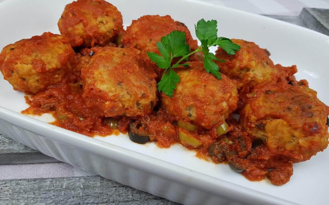 POLPETTE AL SUGO E OLIVE