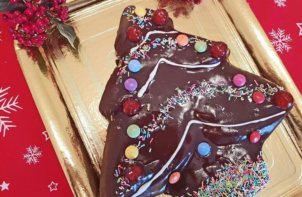 DOLCE ALBERO DI NATALE CIOCCOLATO E VANIGLIA