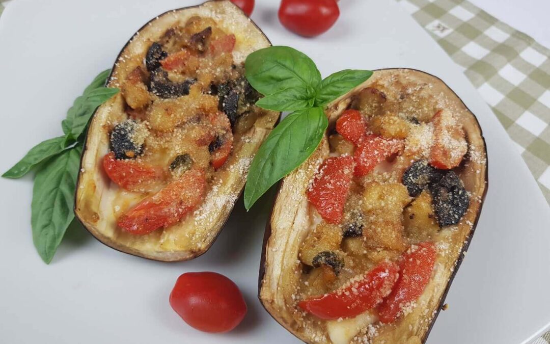MELANZANE RIPIENE AL FORNO VEGETARIANE