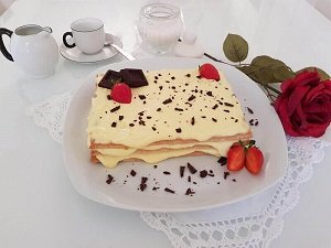 Torta Millefoglie con Crema di Mascarpone