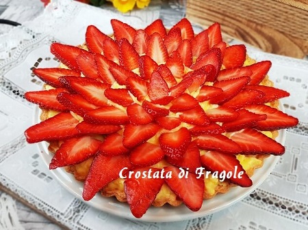 Crostata di Fragole e Crema